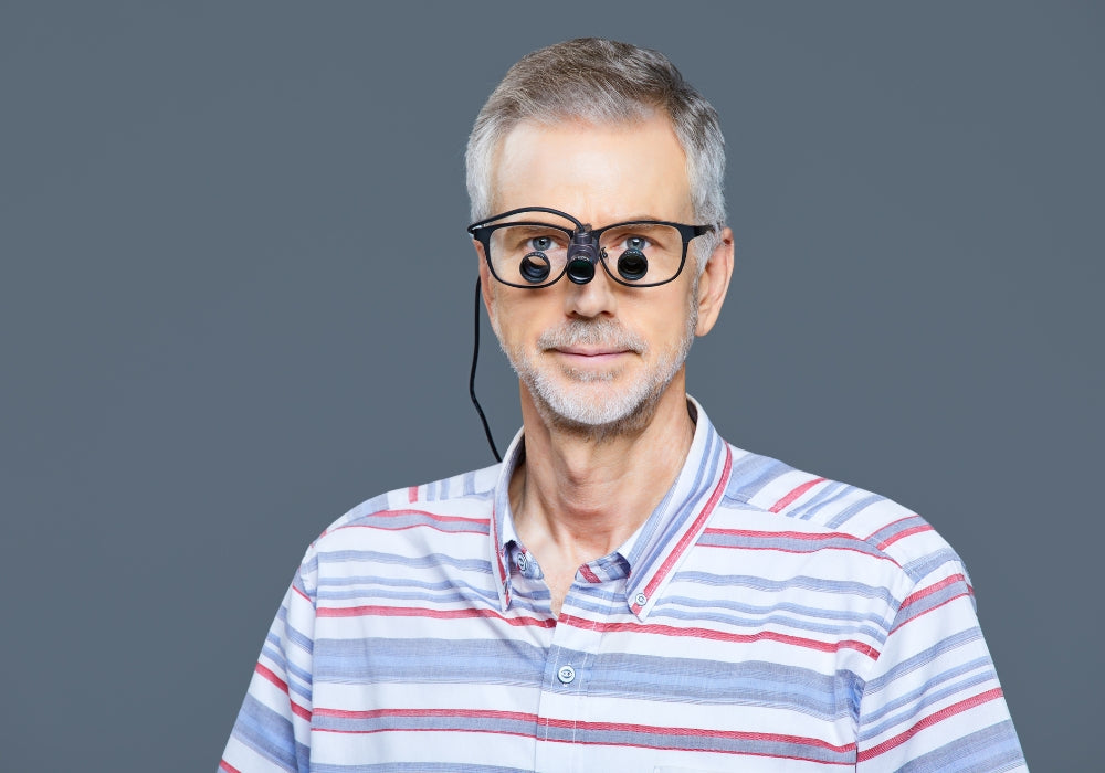 Man with ILLUCO Wired Headlight