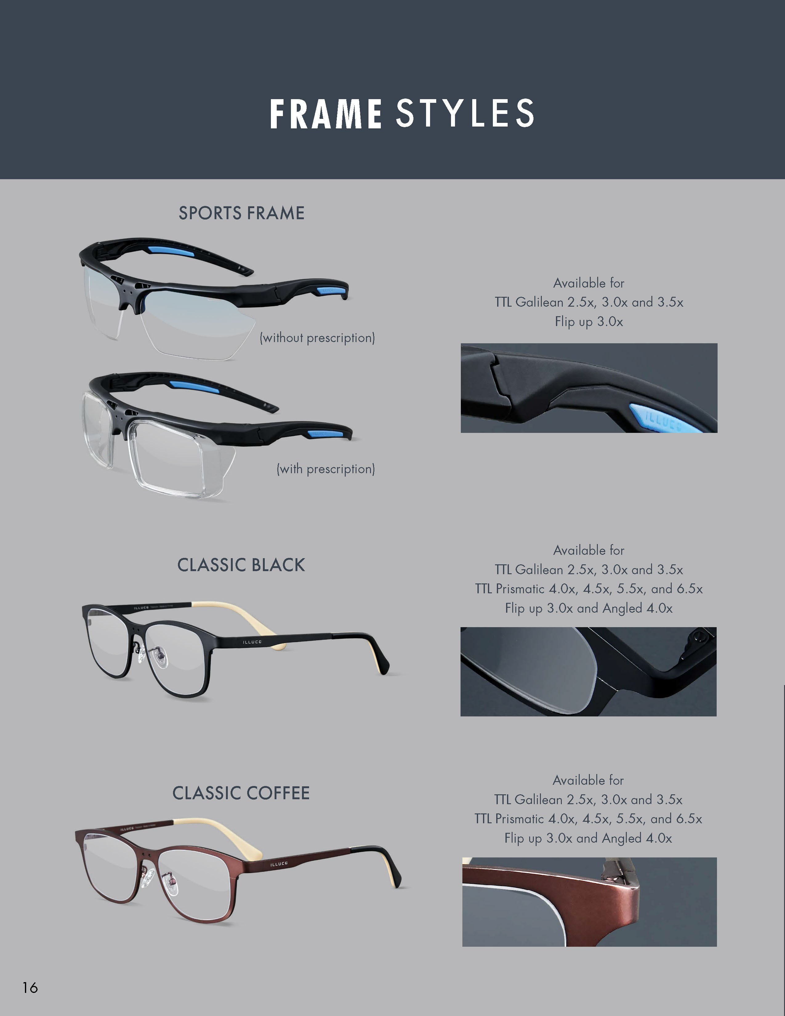 ILLUCO Loupes and headlights Catalog