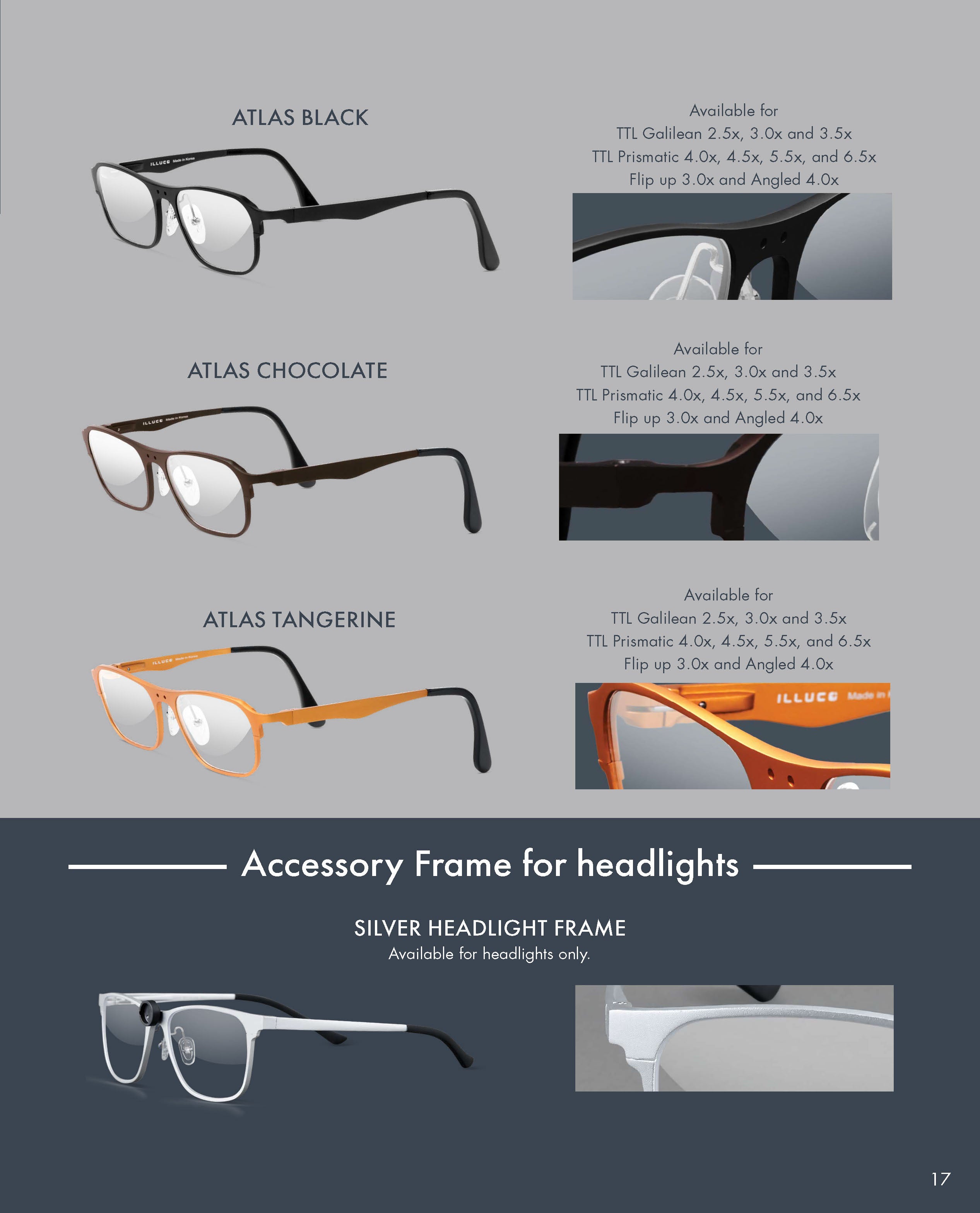 ILLUCO Loupes and headlights Catalog