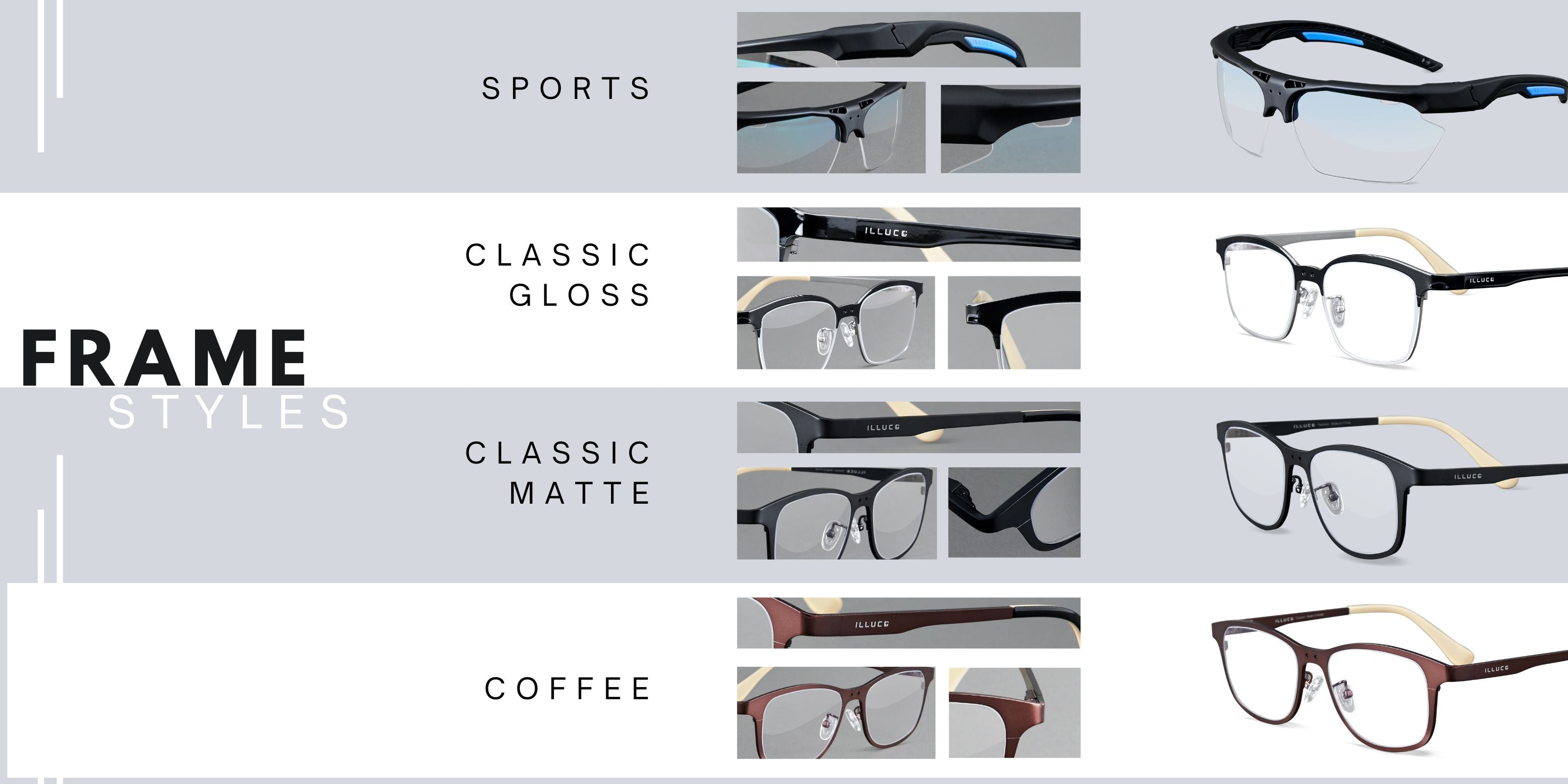 ILLUCO Loupes Frame Styles