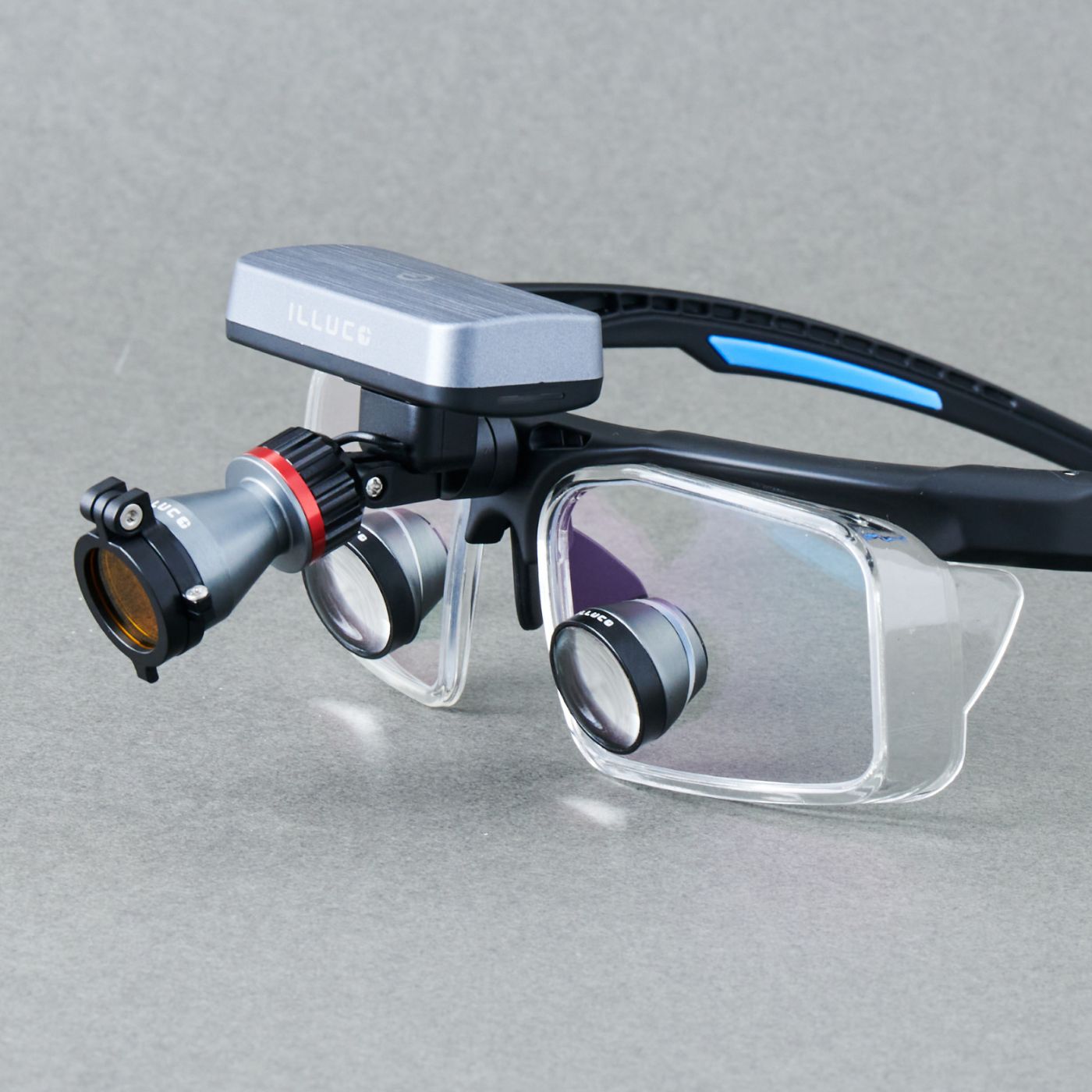 ILLUCO wireless headlight on rimmed goggles