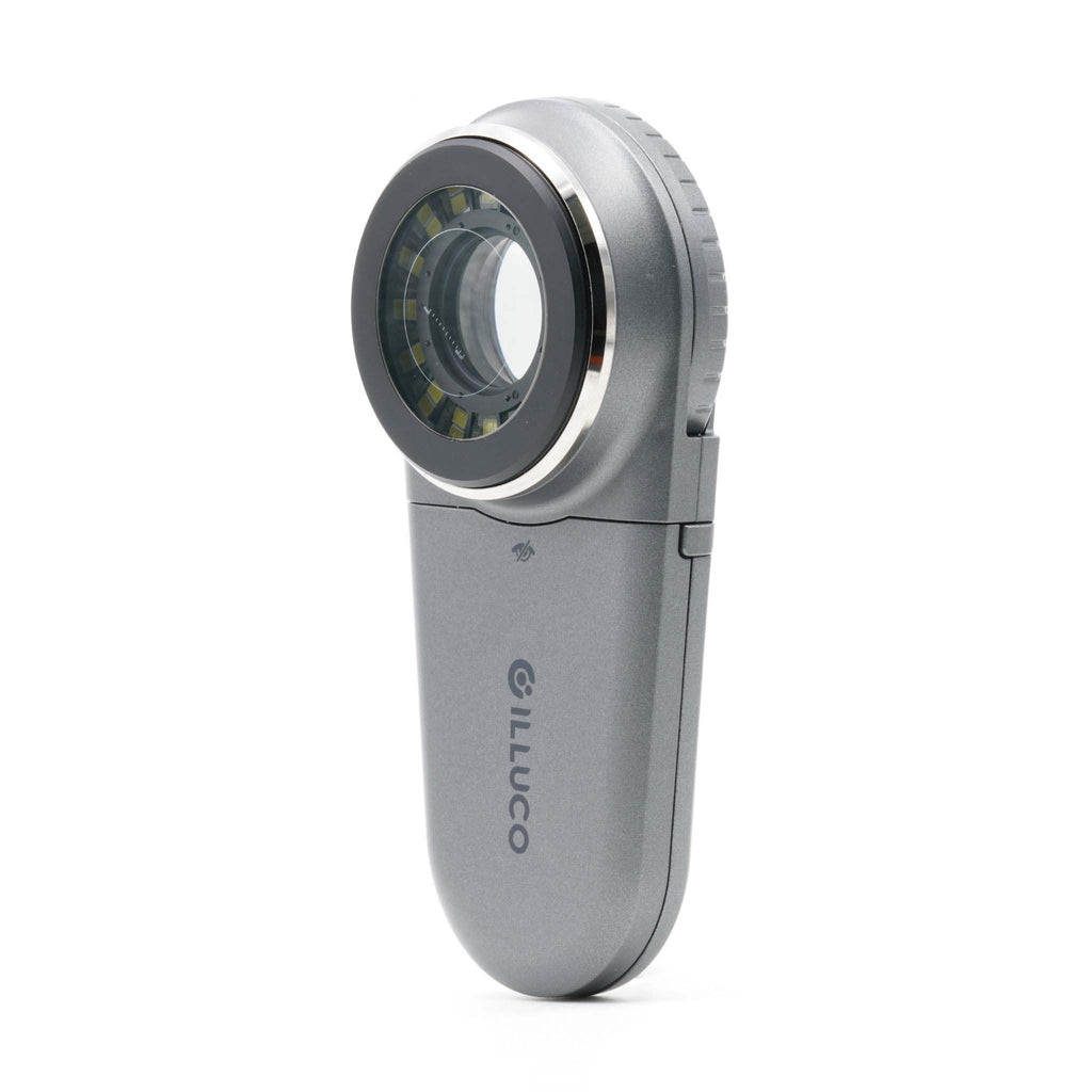 Illuco Dermatoscope IDS-1100 angled front and Side View