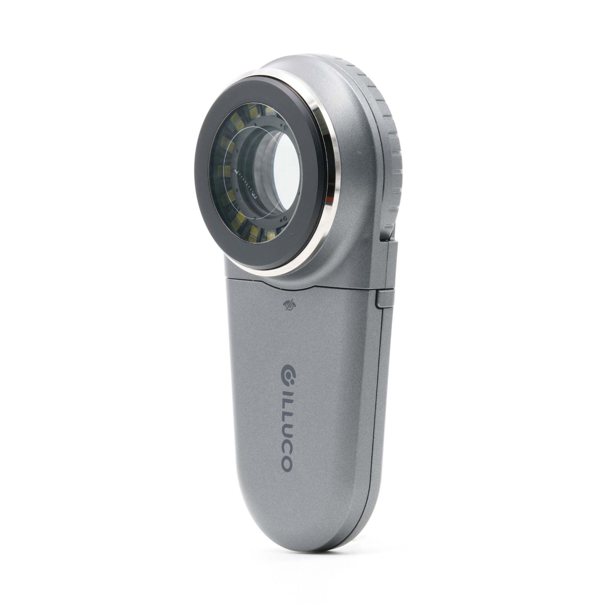 Illuco Dermatoscope IDS-1100 angled front and Side View