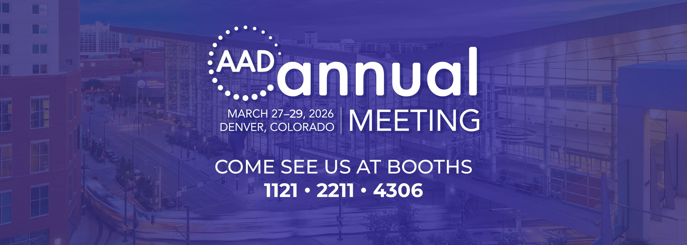 Promotional graphic for AAD Annual Meeting