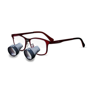 3.5x Galilean Loupes Classic Ruby
