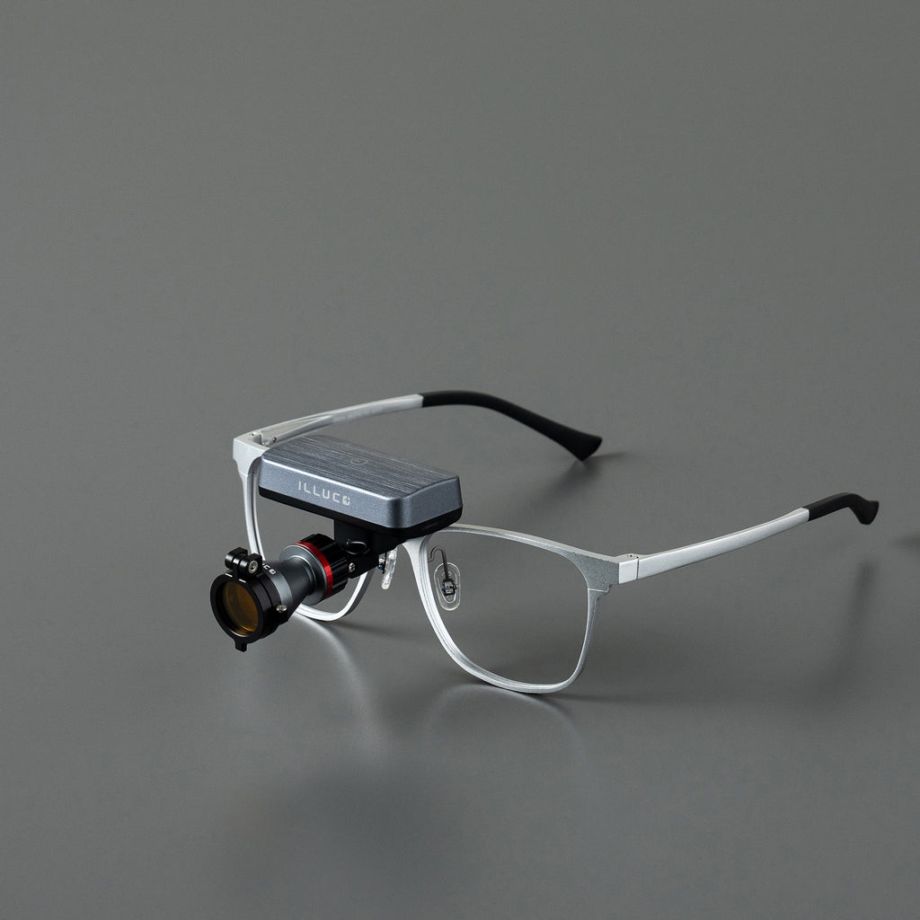 Illuco frame for headlight with grey wireless headlight 