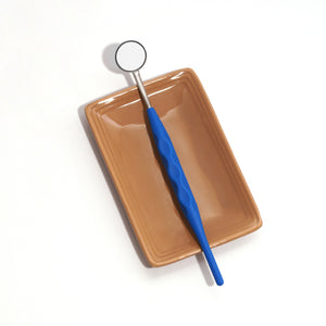 ILLUCO Mouth Mirror with Handle, Size 4, Single-Sided, Cone Socket (1-Pack)