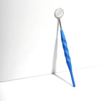 ILLUCO Dental mirror with blue handle on a white background