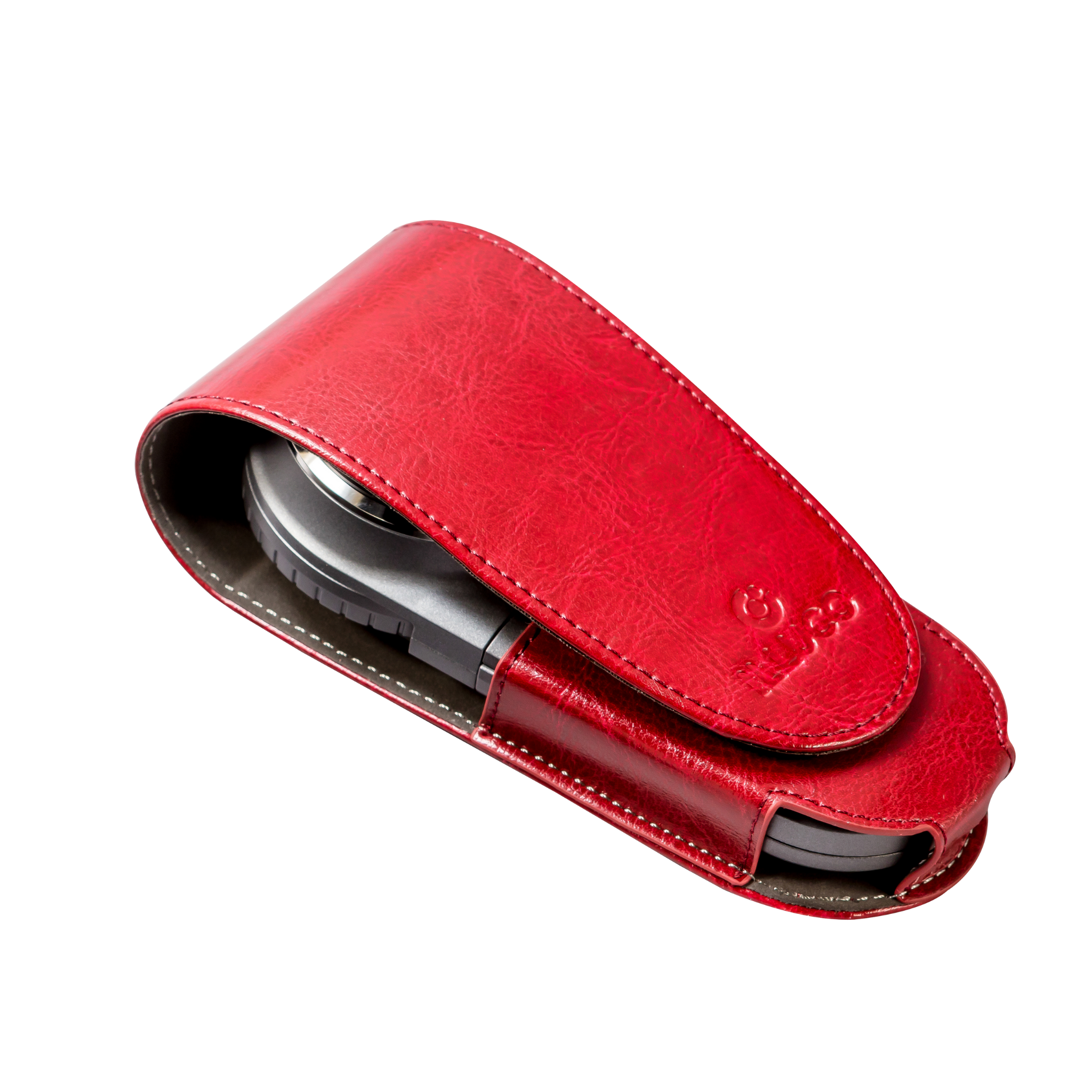 Illuco Leather Pouch in red